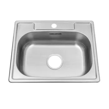 Lavaplatos de Empotrar Challenger Sencillo Acero Inoxidable 53 cm LV 3609_1